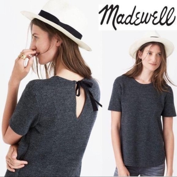 Madewell Tweed Sweater Tee - Picture 2 of 7